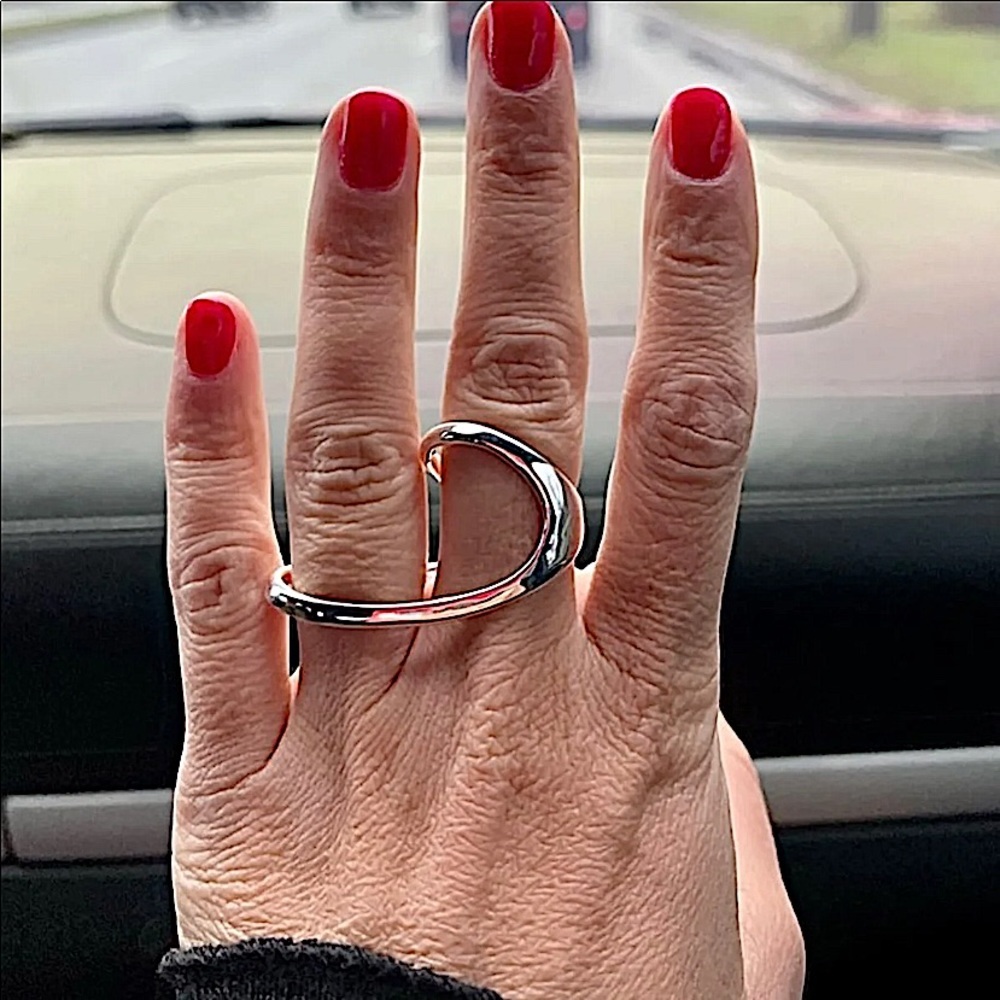 Irregular Sterling Silver Ring - Picture 9 of 16